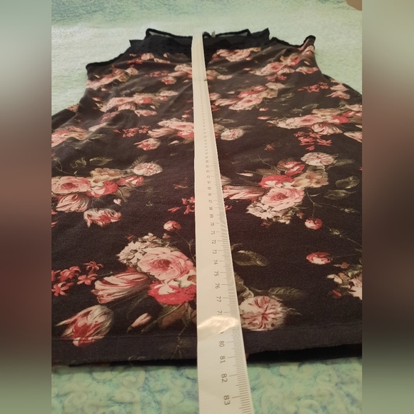 H&M floral dress with mesh polka dots - Picture 10 of 16